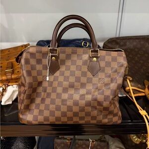 Louis Vuitton Brown Checkered Men's Briefcase